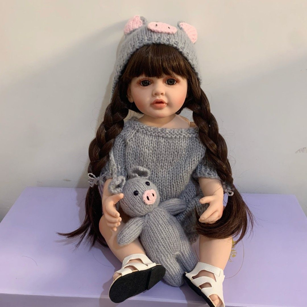 Силиконовая кукла Реборн девочка Матильда, 55 см #1