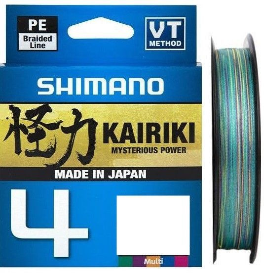 Шнур Shimano Kairiki X4 150m #1.2 (0.16mm/8.1kg) Multicolor #1