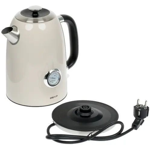 DEXP Электрический чайник Электрочайник DEXP FD-677 бежевый, бежевый, серебристый  #1