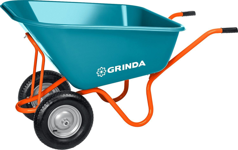 Тачка садовая GRINDA GP-1, кузов увеличенного объема 260л, г/п 120кг, ударопрочный пластик, PROLine (422401) #1