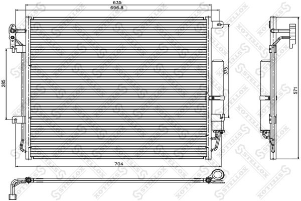 10-45660-SX_радиатор кондиционера Land Rover Discovery 4.0-4.4i 04> #1