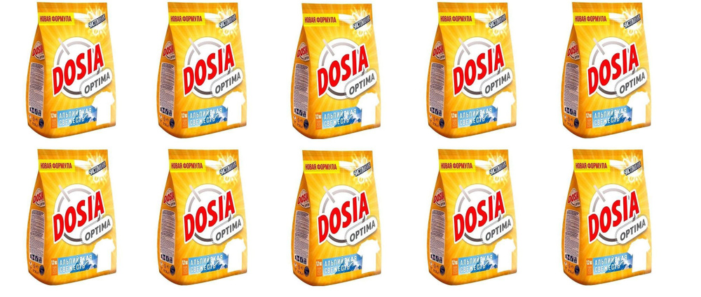 Порошок DOSIA OPTIMA Альпийская свежесть, 1,2кг х10шт #1