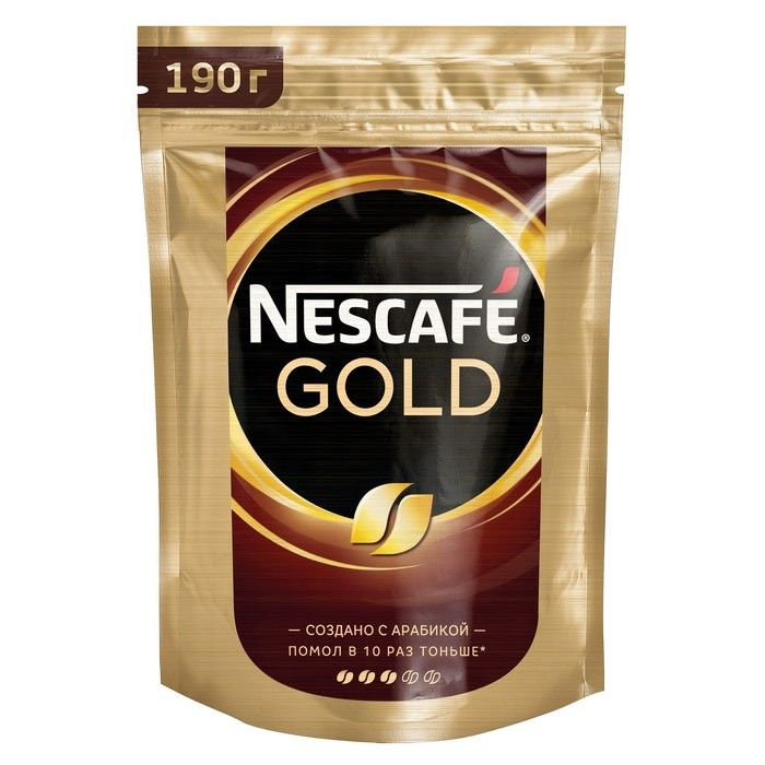 Кофе Nescafe Gold пакет, 190 г #1