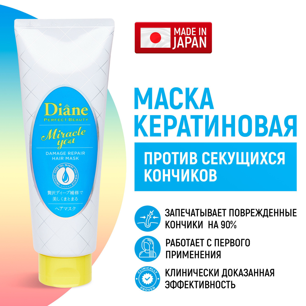 Moist Diane Маска для волос кератиновая Perfect Beauty Miracle You увлажняющая, питательная, уплотняющая, #1