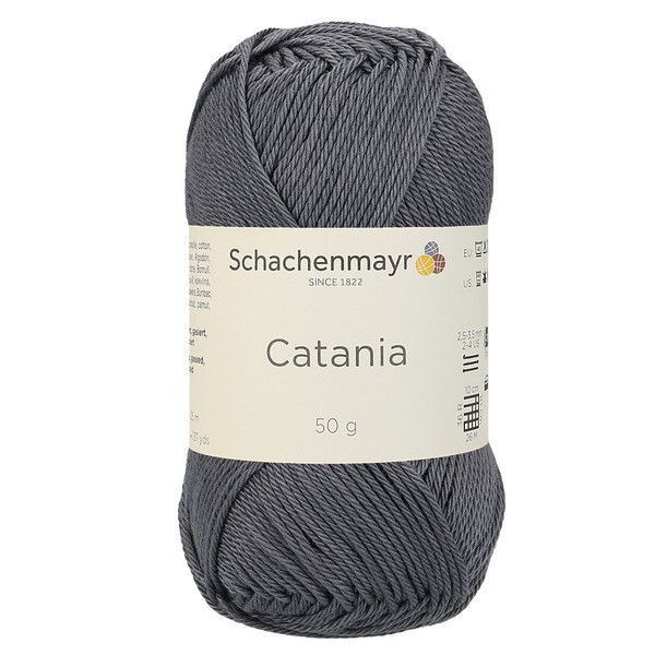 Хлопковая мерсеризованная пряжа для вязания Catania Schachenmayr (100% хлопок, 50г/125м), 2 мотка, цвет #1