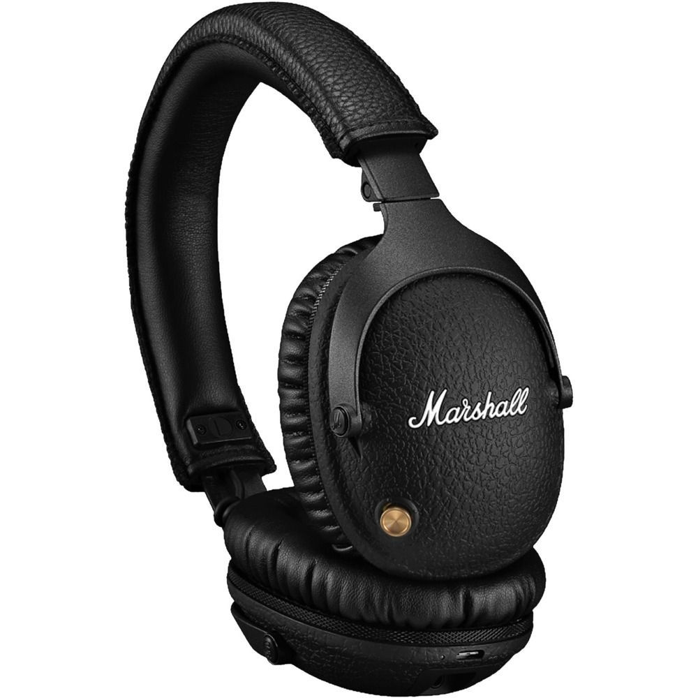 Marshall Наушники беспроводные с микрофоном, 3.5 мм, USB Type-C, черный, черно-серый  #1