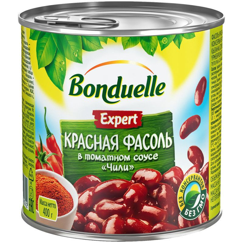 Фасоль красная Bonduelle в томатном соусе чили, 425г #1