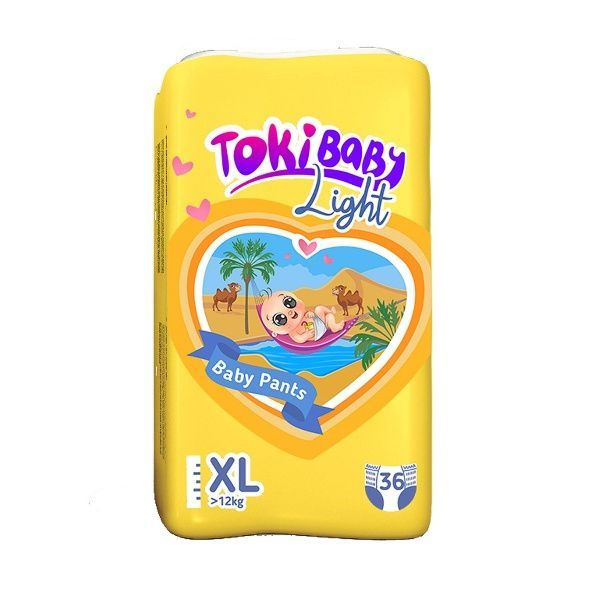 Подгузники-трусики TokiBABY Light детские, размер XL, 36шт #1