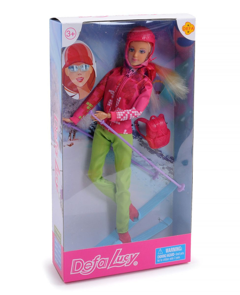 Кукла шарнирная "Defa" Lucy Лыжница #1