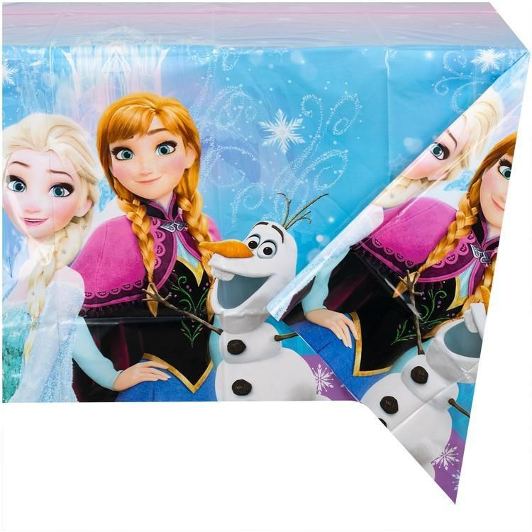 Одноразовая скатерть, Весёлая затея, п/э Frozen Сев Сияние 120х180см  #1