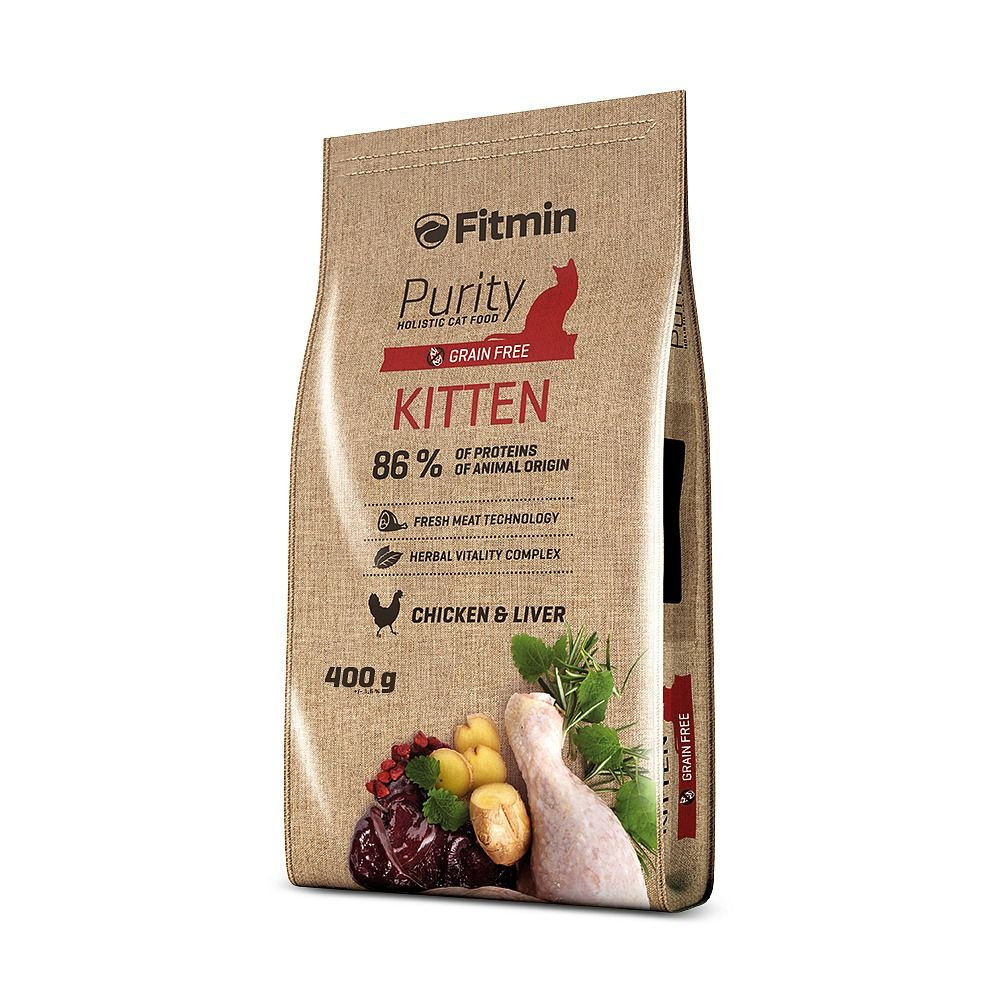 Fitmin Purity Kitten корм для котят всех пород в возрасте до 12 месяцев, курица, 400 гр  #1