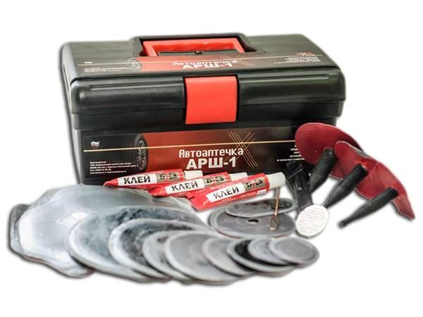 Набор-аптечка для ремонта шин и камер при проколах и порезах АРШ-1 ...