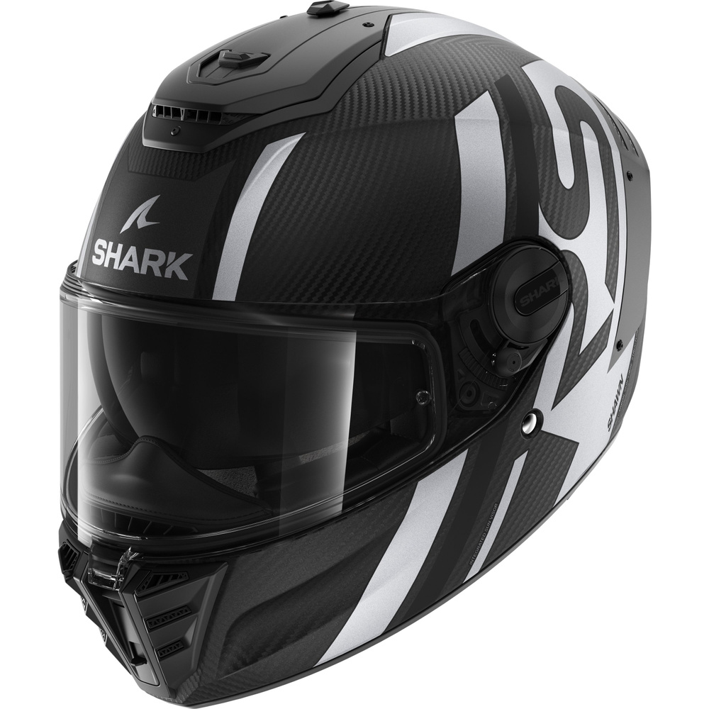 Мотошлем закрытый интеграл SHARK SPARTAN RS CARBON SHAWN MAT Black/Silver, M #1