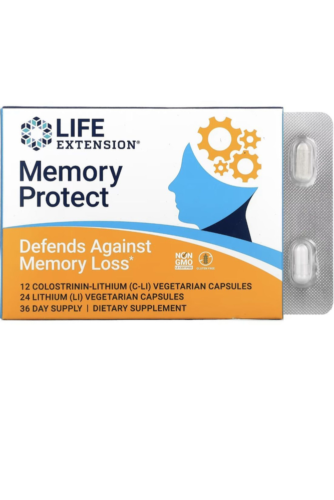 Поддержка Памяти и Когнитивных Функций LIFE EXTENSION Memory Protect 36 капсул  #1