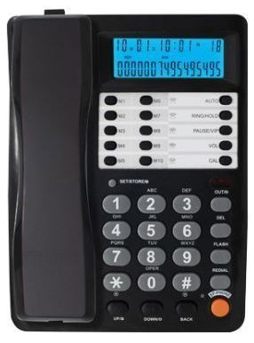 Телефон проводной Ritmix RT-495, черный #1