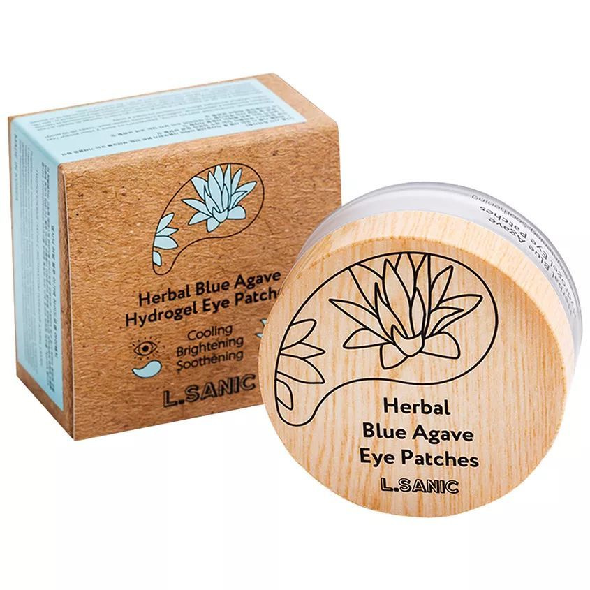L.SANIC Патчи для глаз гидрогелевые с экстрактом голубой агавы (Herbal Blue Agave Eye Patches) 60 шт. #1