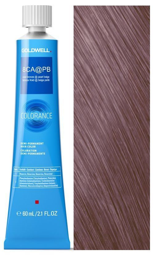 Goldwell Colorance 8CA@PB Тонирующая крем-краска холодный бронзовый с жемчужно-бежевым сиянием 60 мл #1