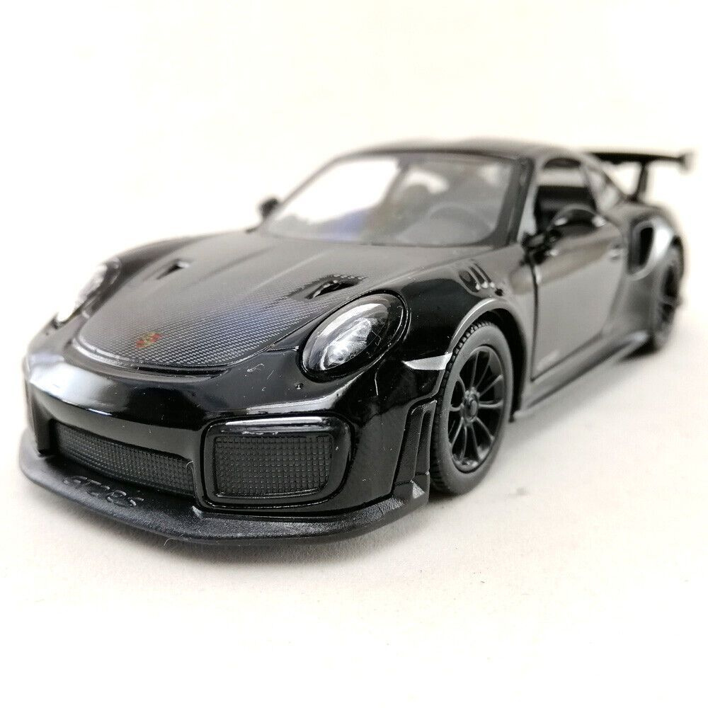 Машинка металлическая Порше 911 Porsche 911 GT2 RS Kinsmart 1:36 5408DKT инерционная, цвет черный  #1