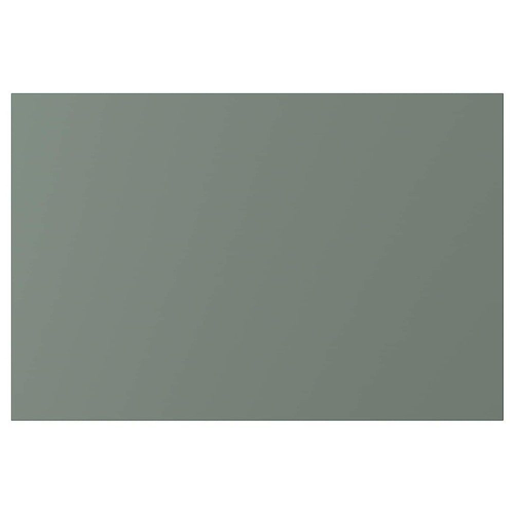 Фасад для кухни БОДАРП Фронтальная панель ящика, серо-зеленый 60x40 см 704.357.06  #1