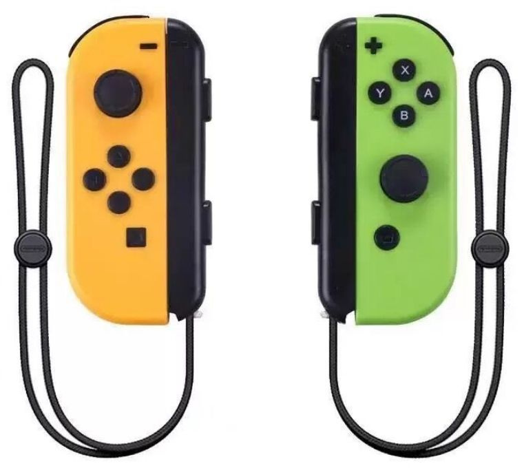 Бруталити Геймпад Геймпад для Switch Nintendo 2 контроллера Joy-Con L/R (оранжево - зеленый) (Азия), #1