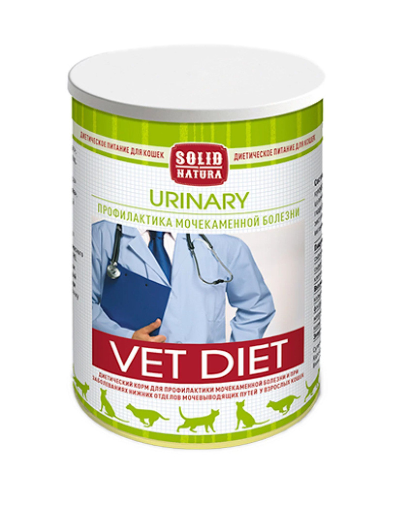 Solid Natura VET Urinary диета для кошек влажный, упаковка 6 шт. х 340 г  #1