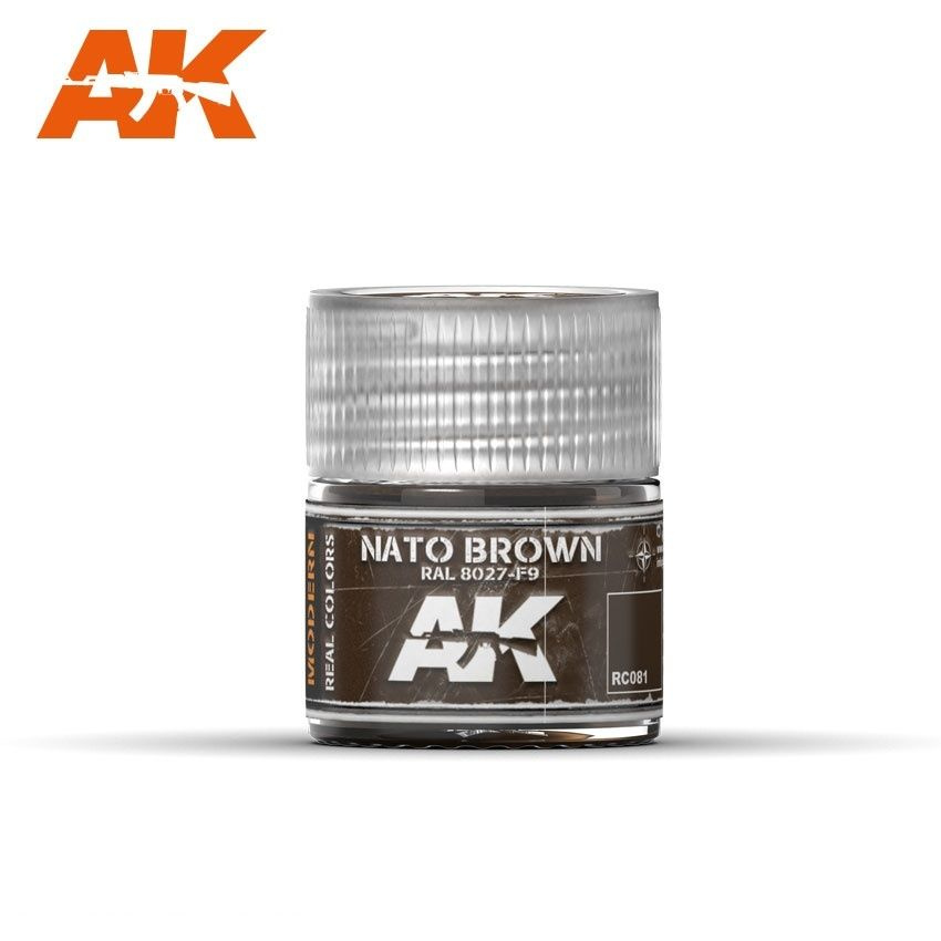 AK INTERACTIVE RC081 Краска Real Colors Nato Brown RAL 8027 F9 #1