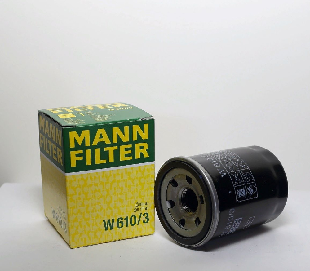 MANN FILTER Фильтр масляный арт. W6103, 1 шт. #1