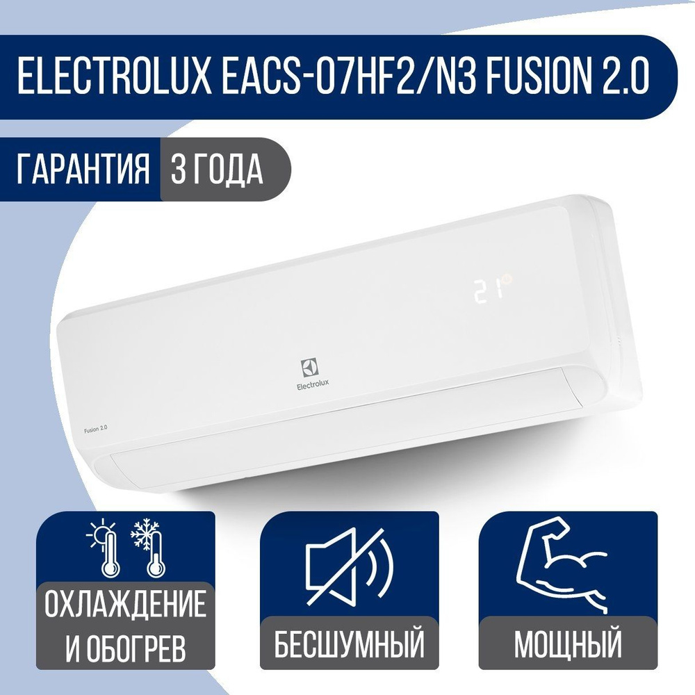 Сплит-система Electrolux EACS-07HF2/N3 Fusion 2.0. ON/OFF #1