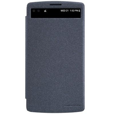Полиуретановый чехол Nillkin Sparkle Leather Case Black для LG V10 #1