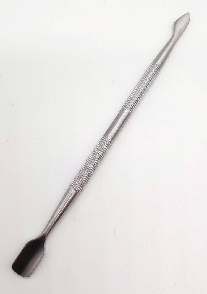 Палочка для маникюра - Пушер №4, серебристый цвет, длина 12,5 см, 1 шт  #1
