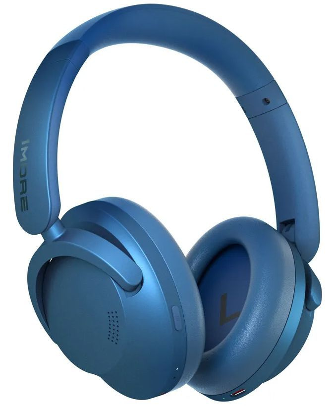 1MORE Наушники беспроводные с микрофоном 1More SonoFlow, USB Type-C, 3.5 мм, синий  #1