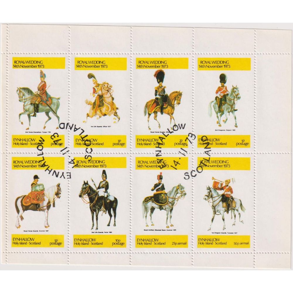 Почтовые марки Великобритания 1973г. "Всадники" Лошади, Военные U  #1