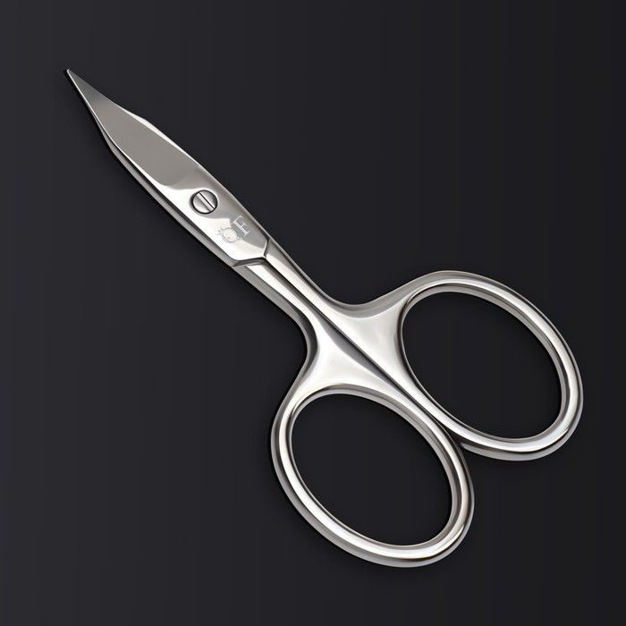 Ножницы маникюрные прямые, широкие, заострeнные, 9,5 см, цвет серебристый  #1