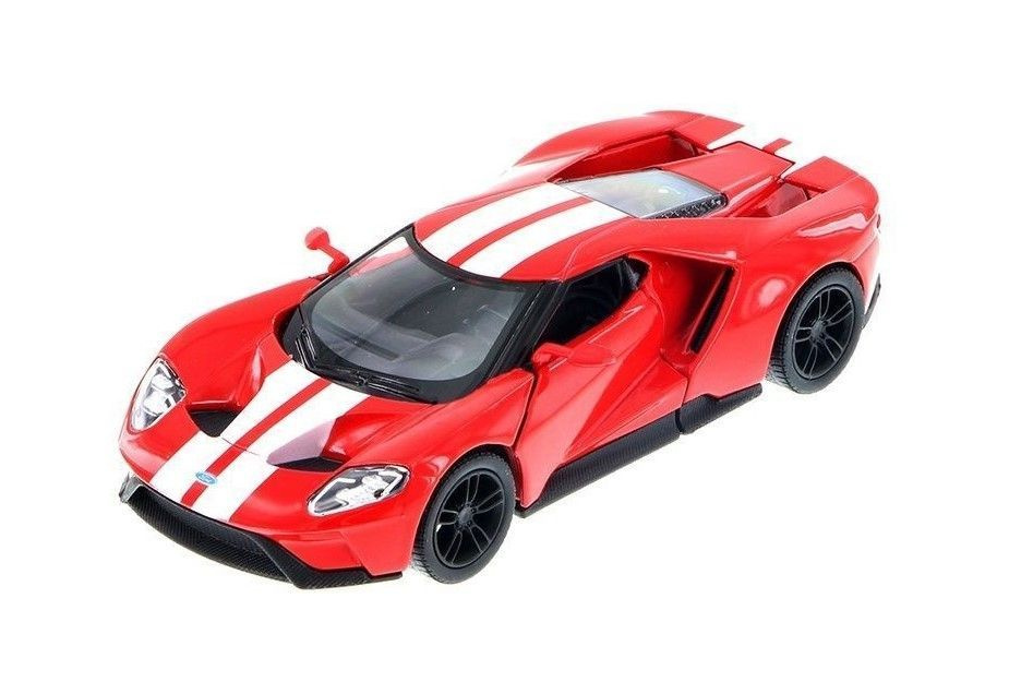 Машинка металлическая Kinsmart Ford GT 2017 Красная. В Коробке!! (Масштаб 1/38) инерционная, двери открываются #1