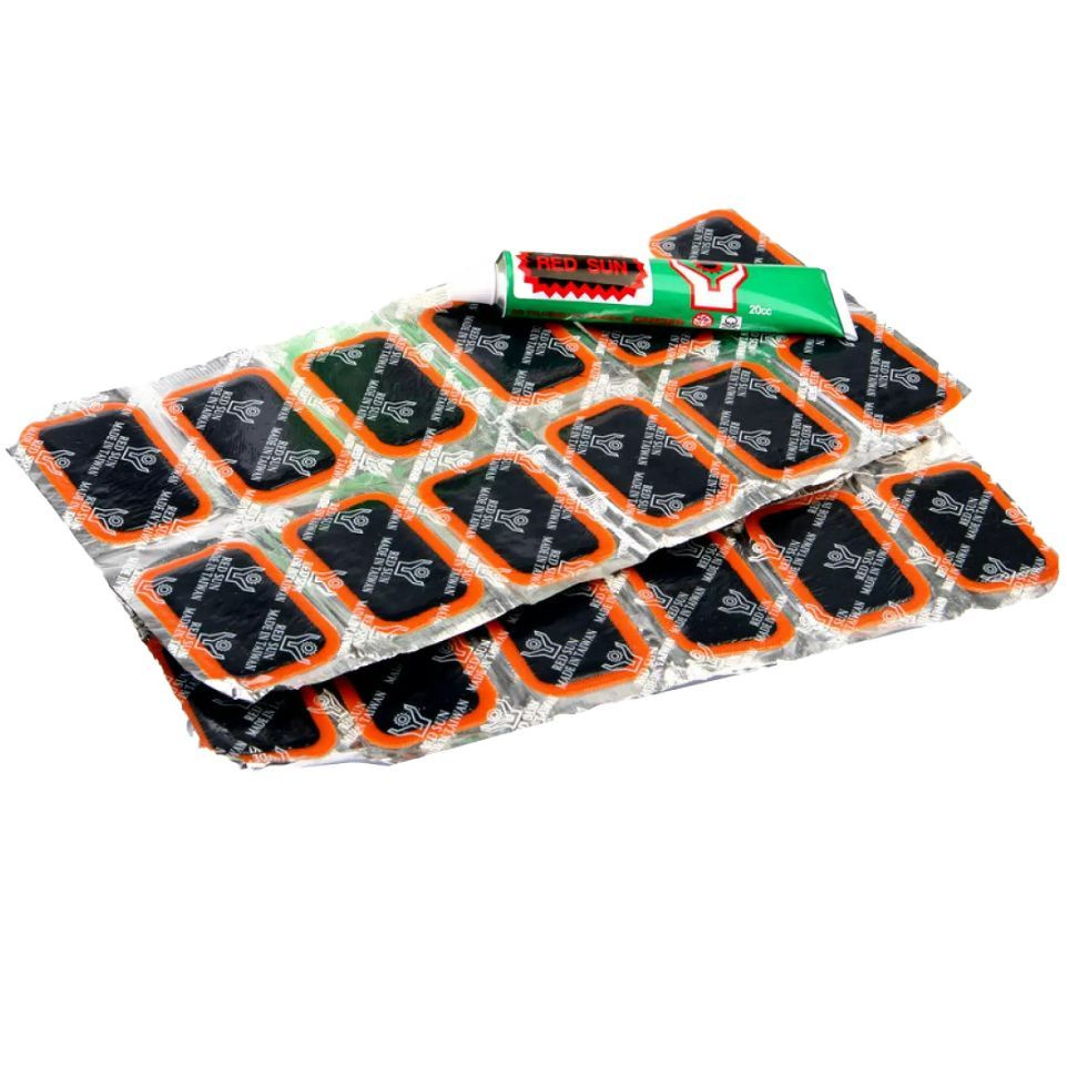 Набор Для Ремонта Шин 24 Заплаток 45х25 Мм + Клей Активатор L24.