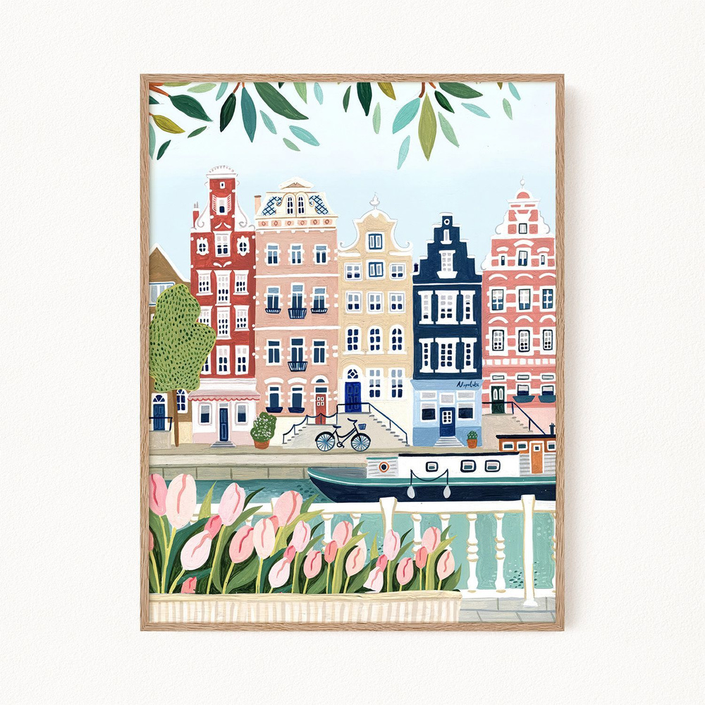 Постер для интерьера "Amsterdam", 21х30 см #1