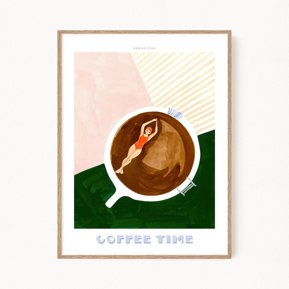 Постер для интерьера "Coffee Time", 30х40 см #1