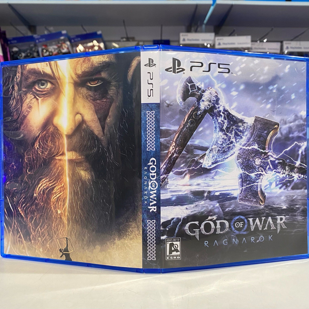 Игра "God of War Ragnarok" PS5 - Кастомная обложка для диска #1