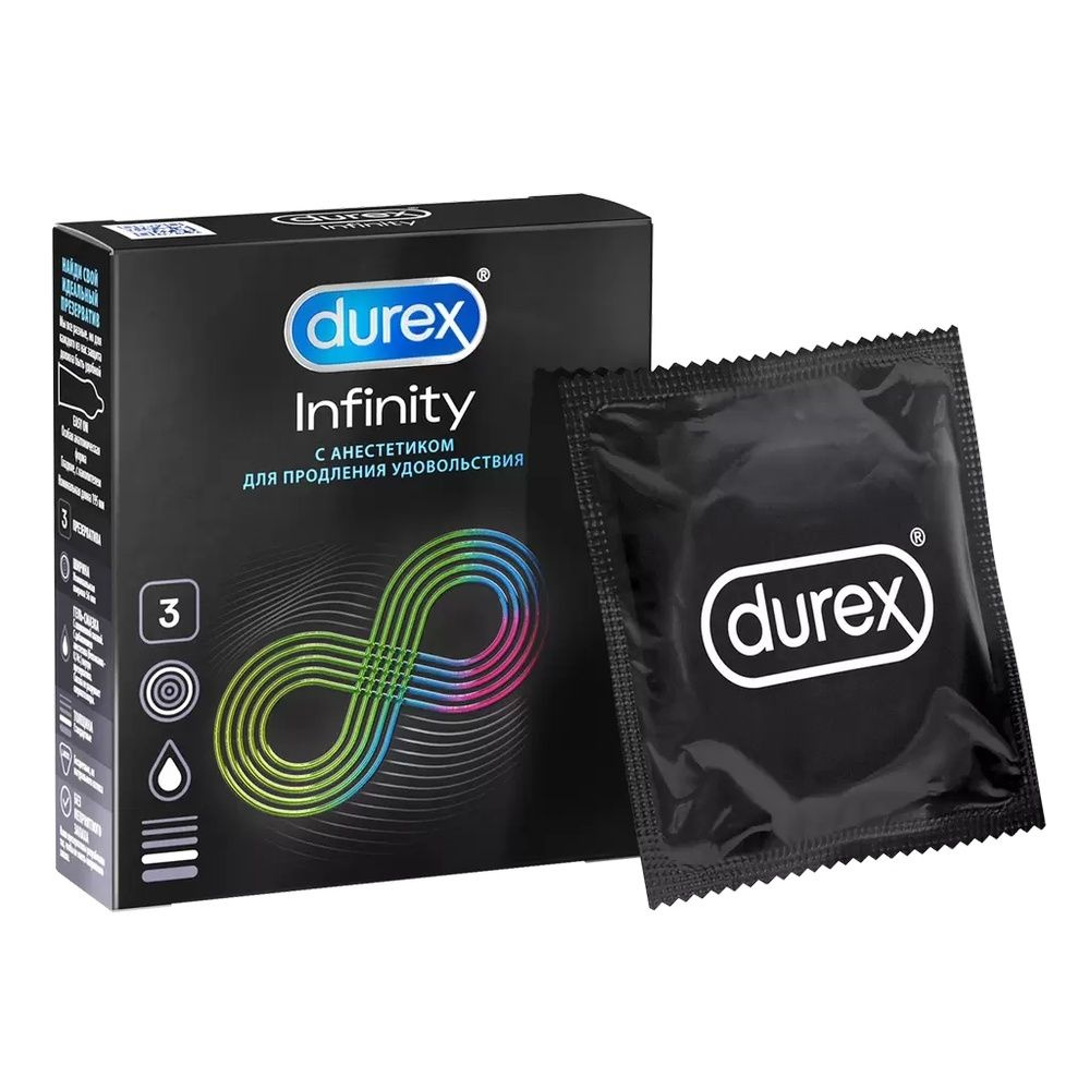 Презервативы Durex Infinity, с анестетиком, 3 шт #1