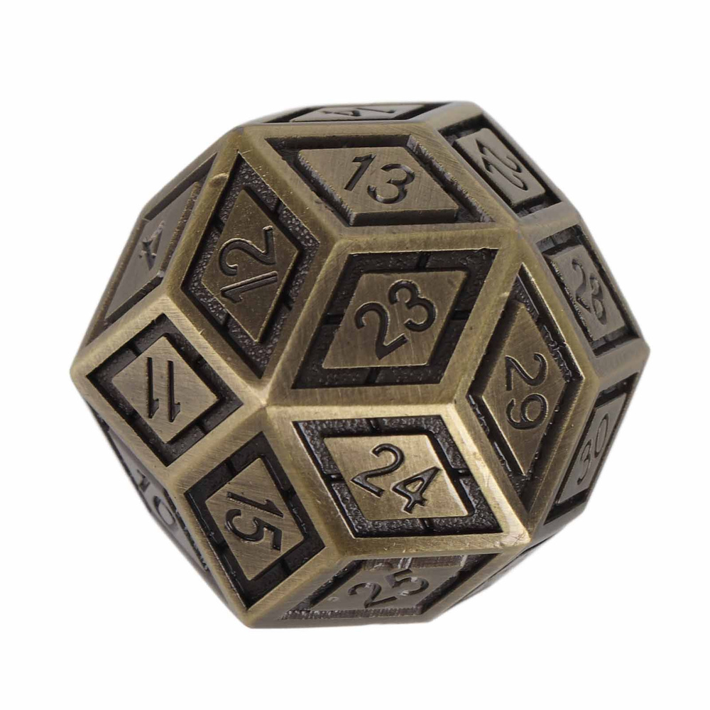 Металлические 30-гранные игральные кости - купить с доставкой по ...