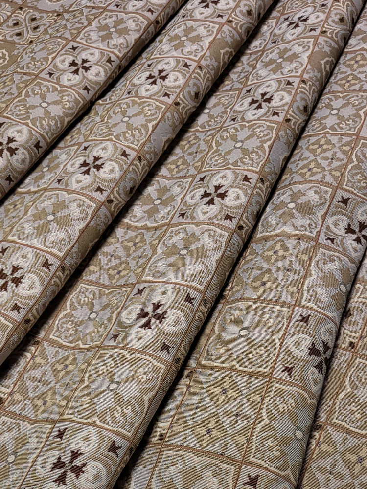 Ткань мебельно-декоративная гобелен "Лаванда" цвет 2 ширина 200 см 100% пэ. Товар уцененный  #1