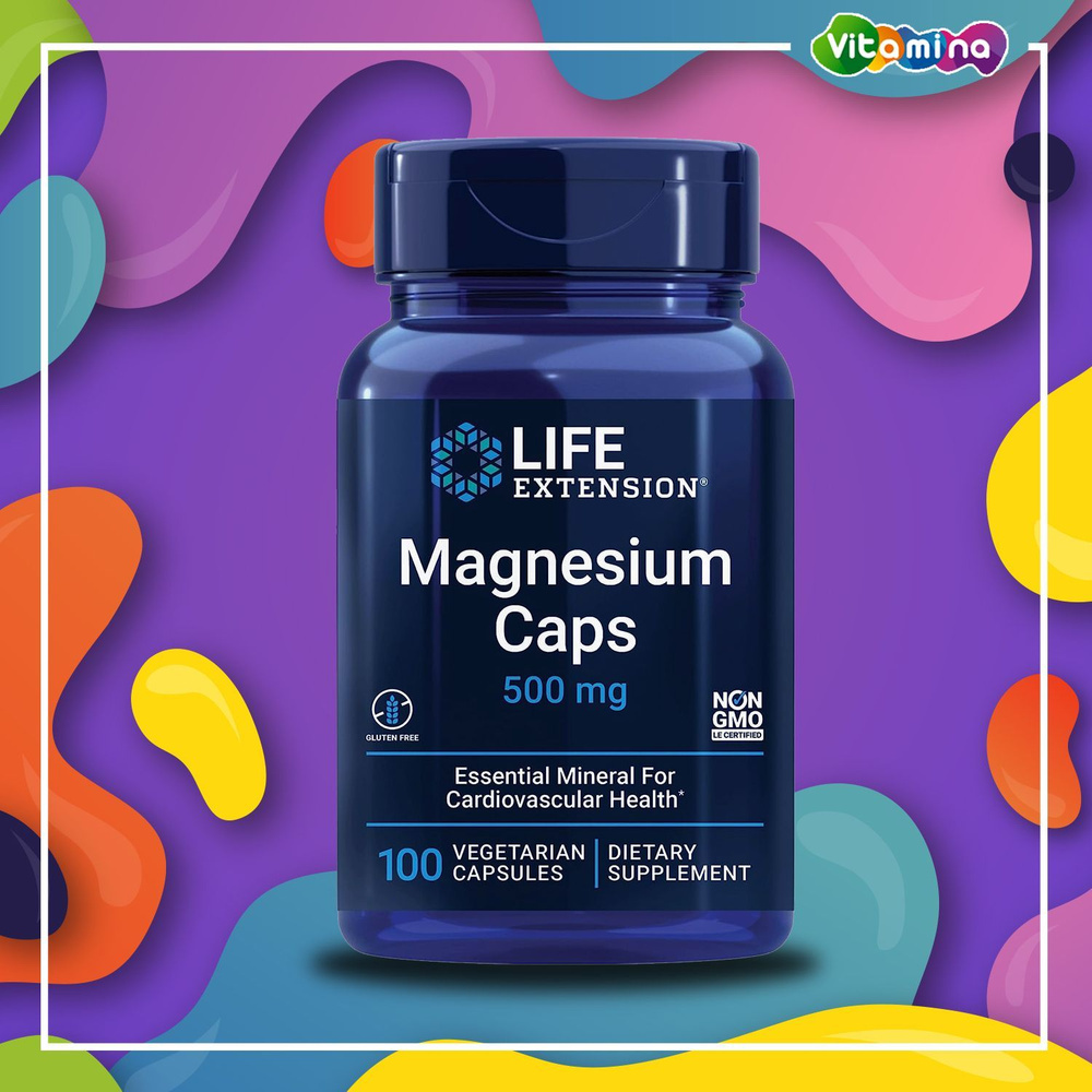 LIFE EXTENSION Magnesium Caps 100 шт/ Лайф Экстеншен Бад Магний в