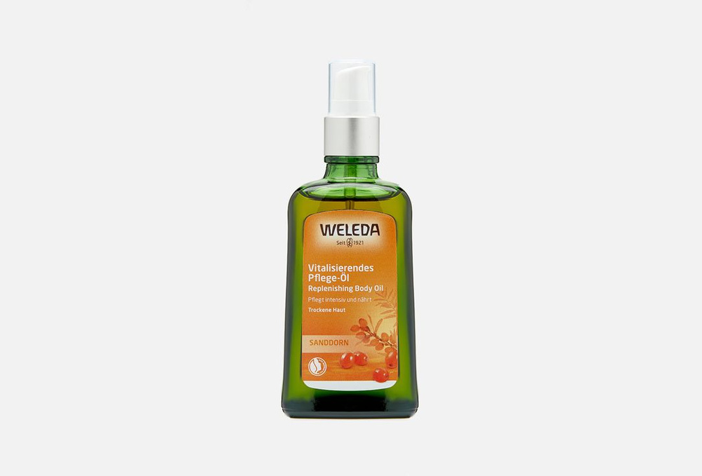 Масло питательное облепиховое Weleda, Sea Buckthorn Replenishing Body Oil 100 мл  #1