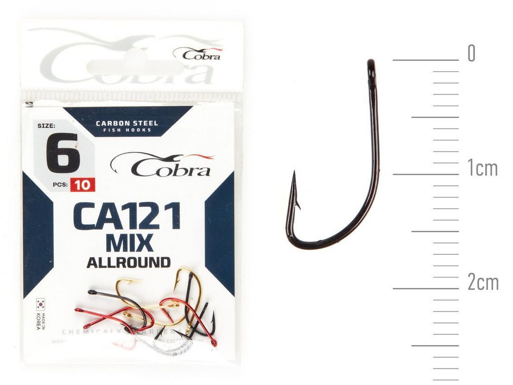 Крючки Cobra ALLROUND сер. CA121MIX разм. 006 20шт. #1