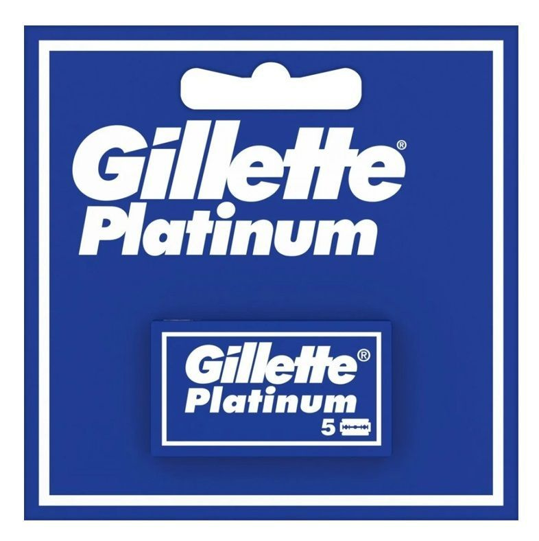 Двусторонние лезвия для Бритвы Gillette Platinum NEW / Платинум новые, классические, для T-образных бритв #1