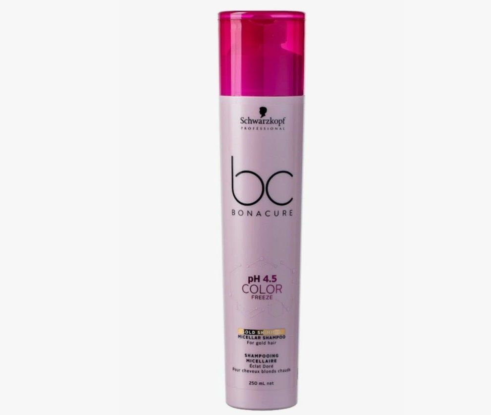 Schwarzkopf BC Bonacure pH 4.5 Color Freeze Gold Shimmer Micellar Shampoo Золотистый Шампунь, 250 мл #1