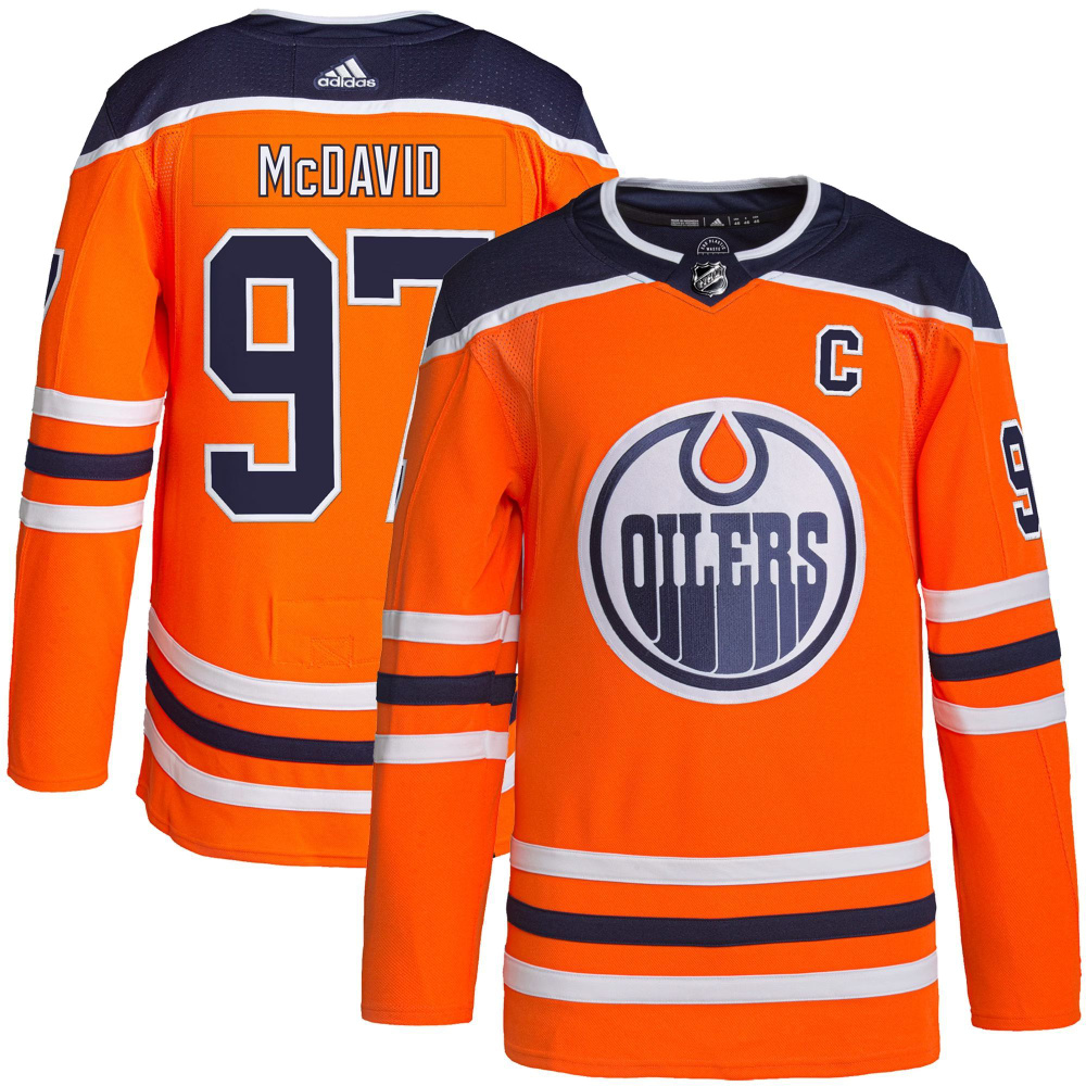 NHL джерси хоккейная Эдмонтон Ойлерз Edmonton Oilers Jersey 97 Connor McDavid  #1