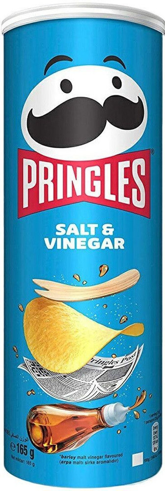 Чипсы Pringles Salt and Vinegar / Принглс со вкусом Соль и Уксус 165 г ...