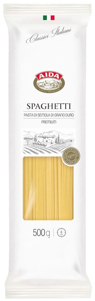 Макароны Aida Spaghetti 500г х2шт #1