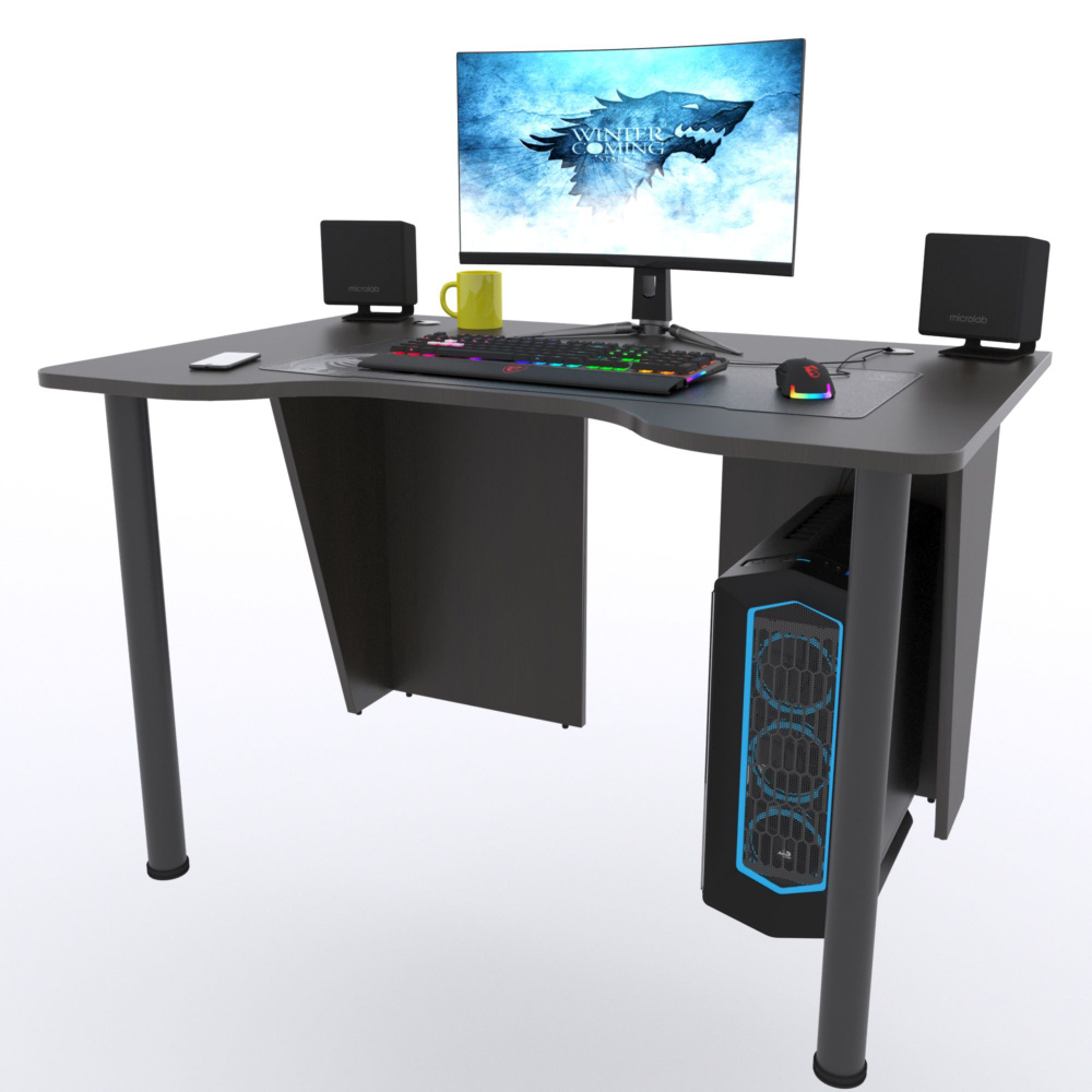 Прямой компьютерный стол "Лакер", 140х80х75 см, венге #1